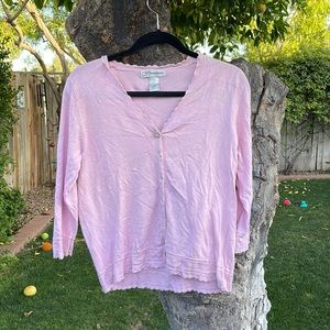 pink petite medium cardigan